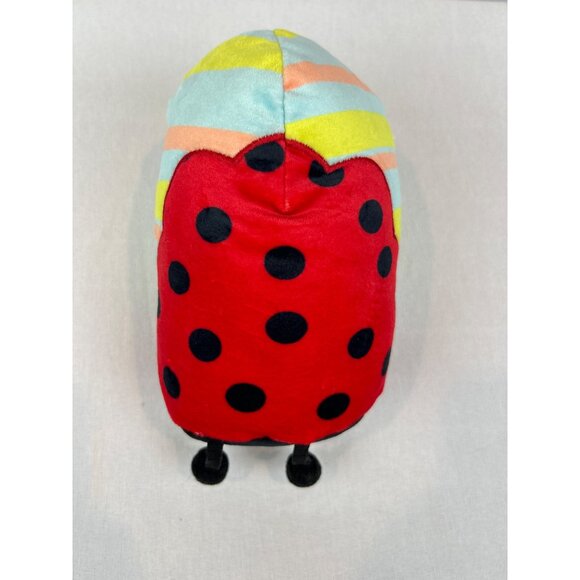 Moosh-Moosh Ladybug Plush Soft Multicolor Stripes Dots 8" Stuffed Animal - Picture 7 of 9